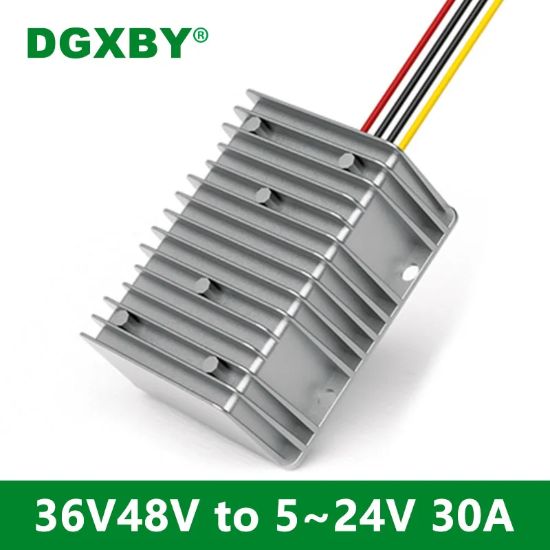 

DGXBY 36V48V to 5V/12V/13.8V/15V/19V24V30A DC Buck Module 48V to 36V 15A Automotive Power Converter CE RoHS Certification