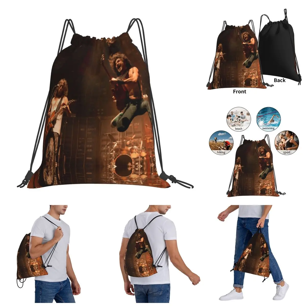 

EXTREMODURO(3) Drawstring Bags Gym Bag Creative Backpack Funny Novelty Drawstring Backpack