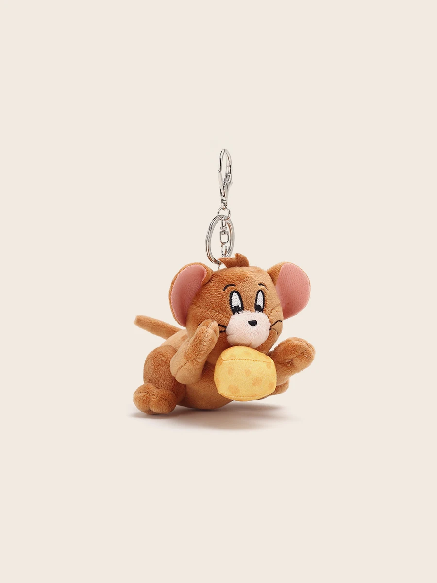 MSR натуральная забавная плюшевая игрушка с котом и мышкой сумка кулон маленькая