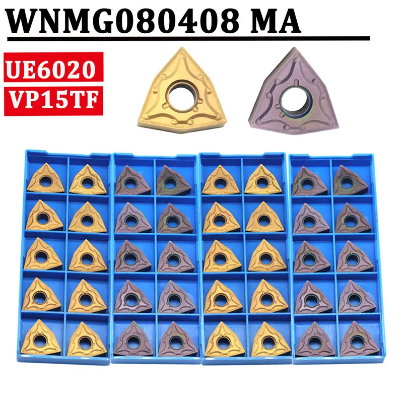 

WNMG080408 MA VP15TF UE6020 External Turning Tools Carbide Insert WNMG 080404 Metal Lathe Tools Inserts