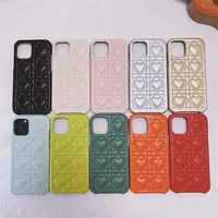 business three dimensional heart pu leather female hard case for iphone 11 12 13 pro max 7 8 plus xr x xs se 2020 cover fundas