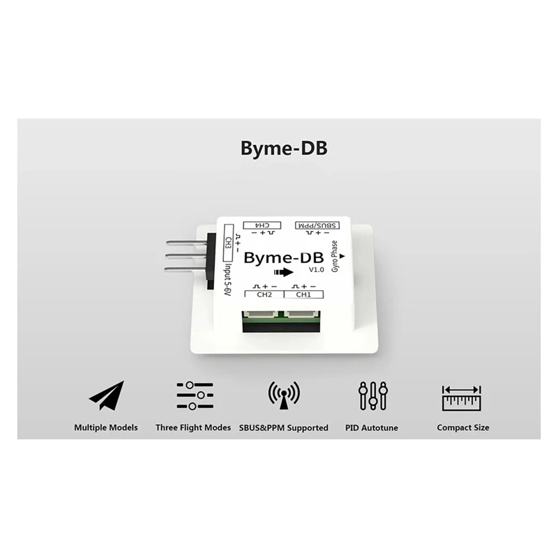 Byme-DB Управление полетом с фиксированным крылом Встроенный гироскоп для