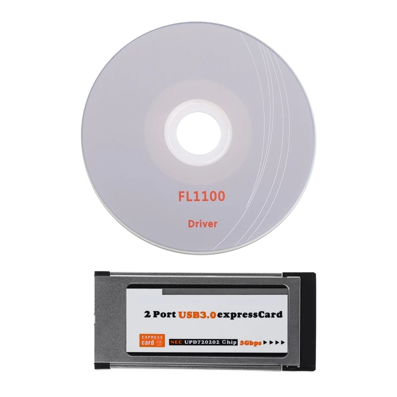 

2 Port USB 3.0 Express Card ExpressCard 34mm/54mm Hidden Adapter For Laptop