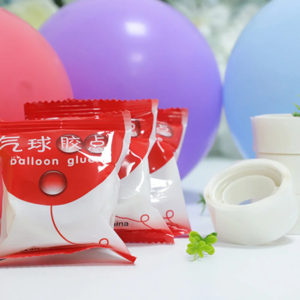 

100 Dot Balloon Double Sided Adhesive Birthday Party Glue Dot Wedding Decor Balloon Sticker Stick Balloons To Ceiling or Wall