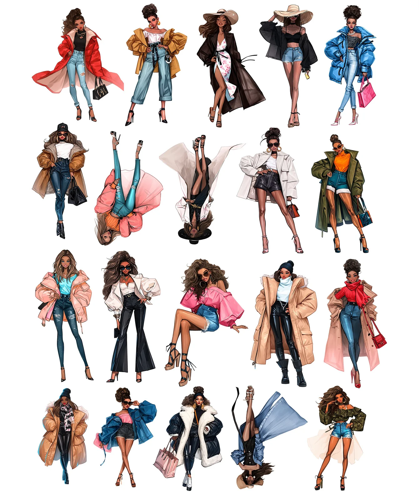 

Набор из 20 стикеров BLINGIRD