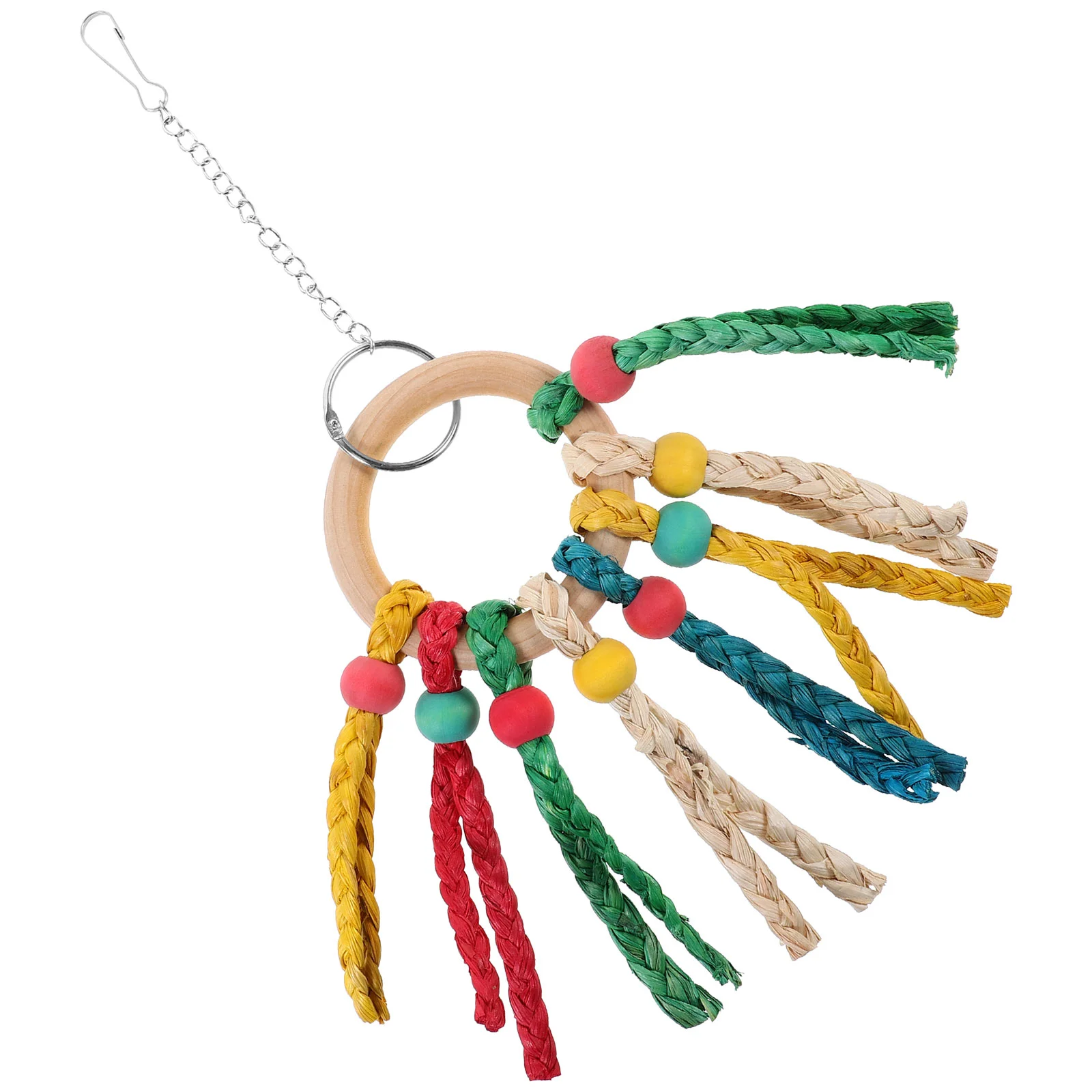 

Подвесная игрушка, аксессуары для жевания, деревянная клетка, забавные птицы