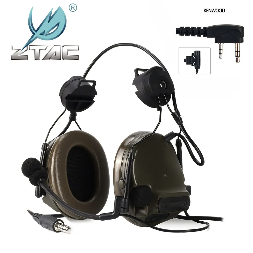 

Мягкая тактическая гарнитура Comta III адаптер для быстрой U94 Baofeng PTT активные наушники с шумоподавлением игровой военный шлем