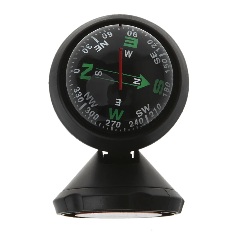 

Mini Car Compass Flexible Navigation Dashboard Auto Ball Cup Vehicle Adhesive Ultra smooth and high-end Black Plastic