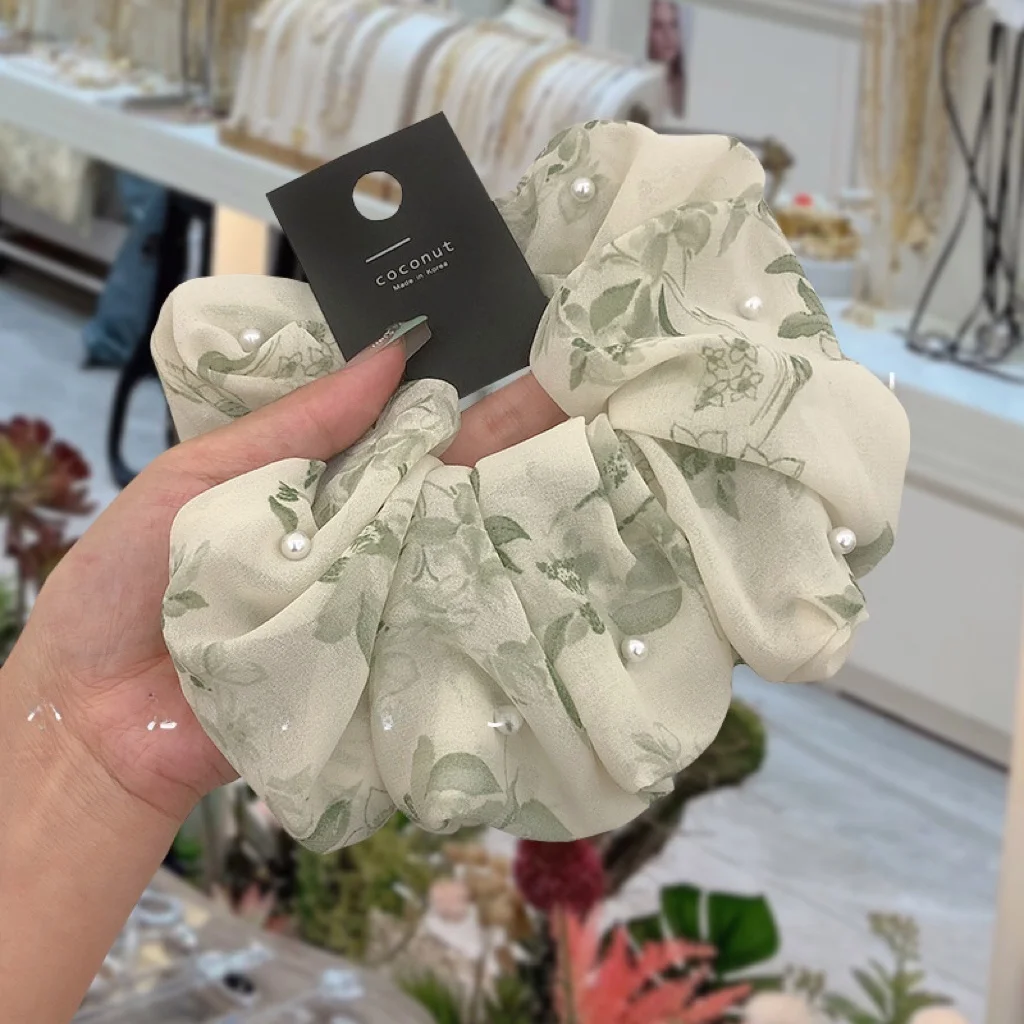 Аксессуары для волос из Южной Кореи новинка 2024 летние светло-зеленые серые тушью