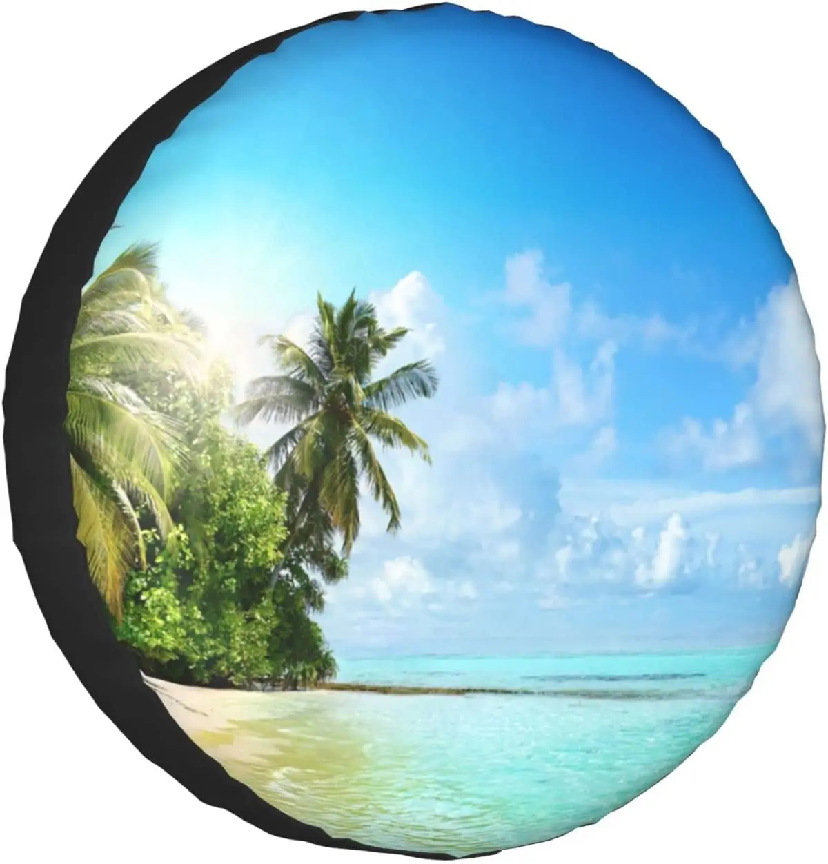 

Spare Tire Cover Universal Portable Tires Cover Beautiful Beach Car Tire Cover Wheel Protector Weatherproof and Dust-Pro