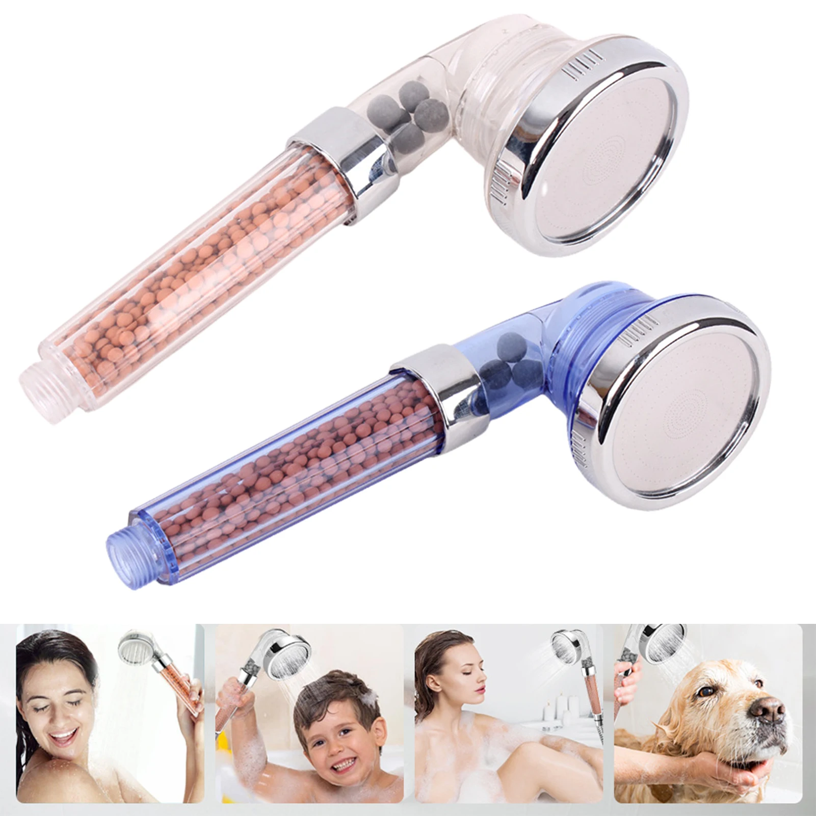 

3 Setting Adjustable Handheld High Pressure Shower Head For Bathroom Filter Shower Head Water Saving Bathroom Shower Accessories