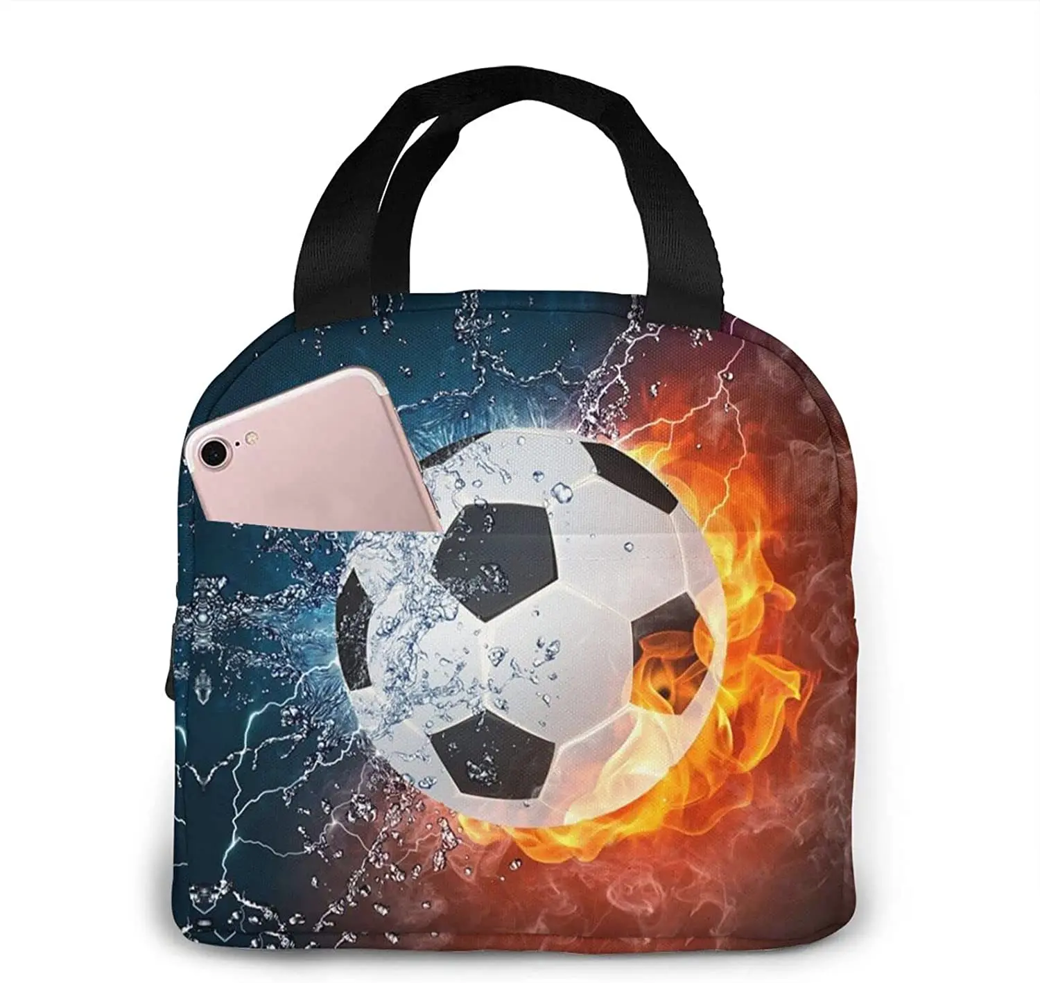 Многоразовый Ланч-бокс для мужчин и женщин Термосумка с изоляцией футбольных