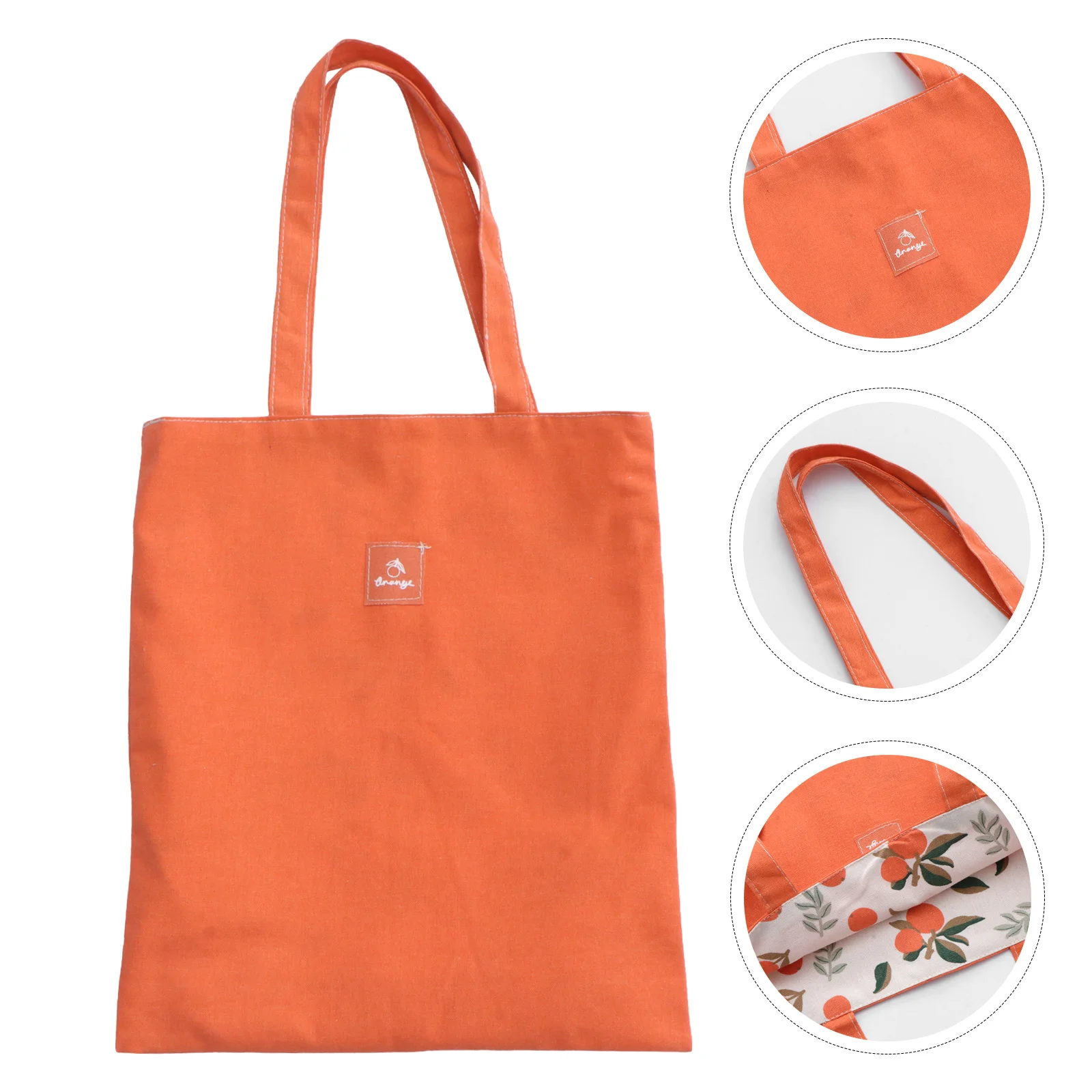 

Сумка-переноска из хлопка и льна, двухсторонняя сумка для хранения предметов для покупок, 1 шт.