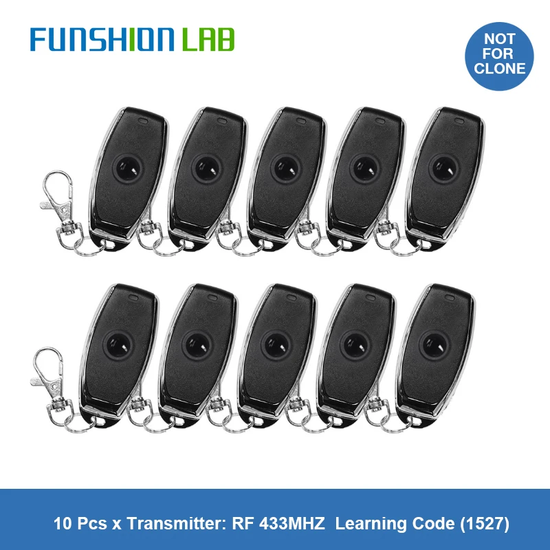 Пульт дистанционного управления FUNSHION 433 мгц радиочастотный код обучения 1527 EV1527