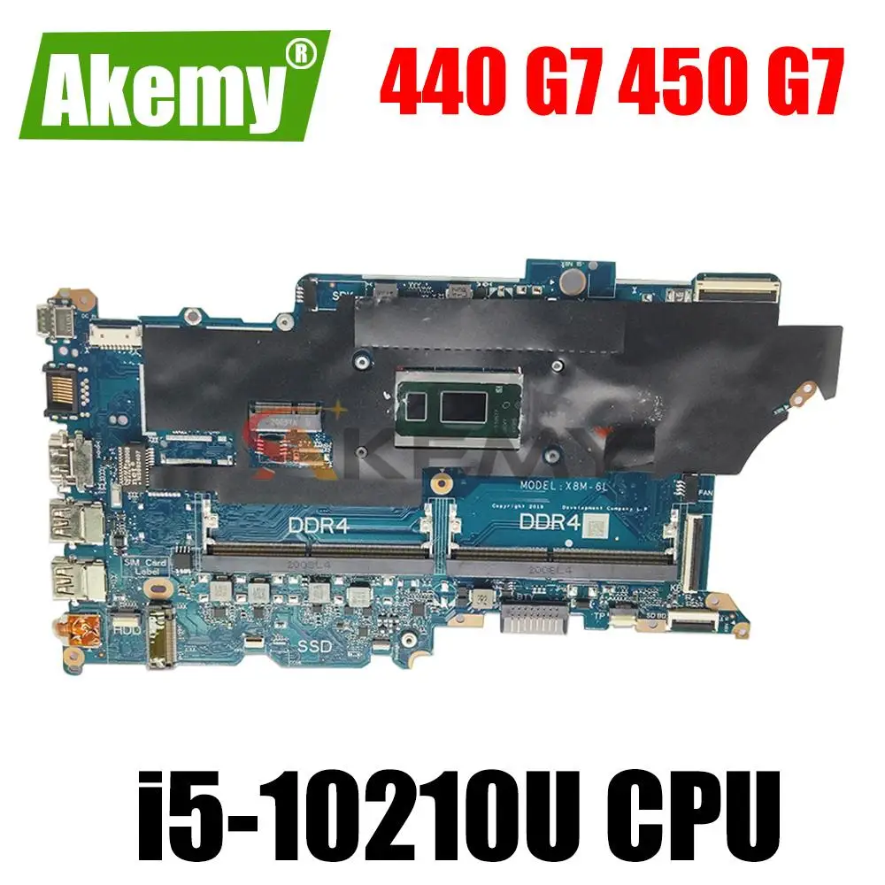 

L78085-601 для HP ProBook 440 G7 450 G7 Материнская плата ноутбука DA0X8MMB6D0 X8M материнская плата W/L78085-001 100% полностью протестирована