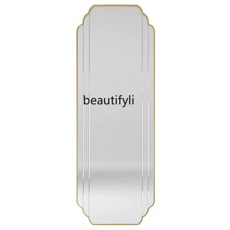 

French Style Mirror Bedroom Wall Hanging Decorative Mirror American Hallway Wall-Mounted Clothing Store Dressing Mirror