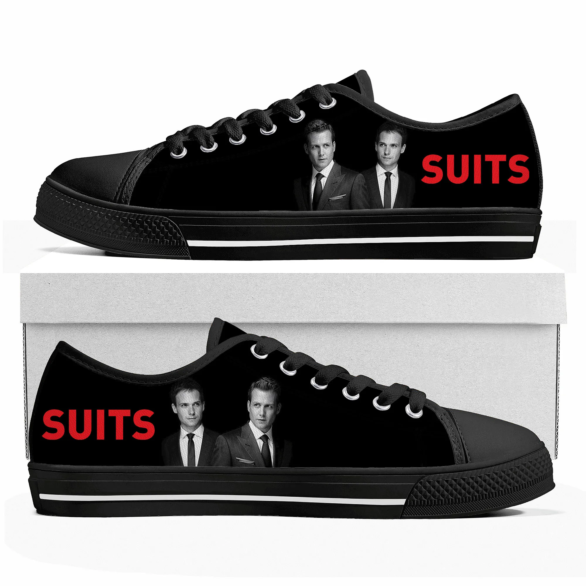 Tv Series Low Top Sneakers Mens Womens Teenager High Quality Gabriel Macht Canvas Sneaker Couple Casual Shoes Custom Shoe