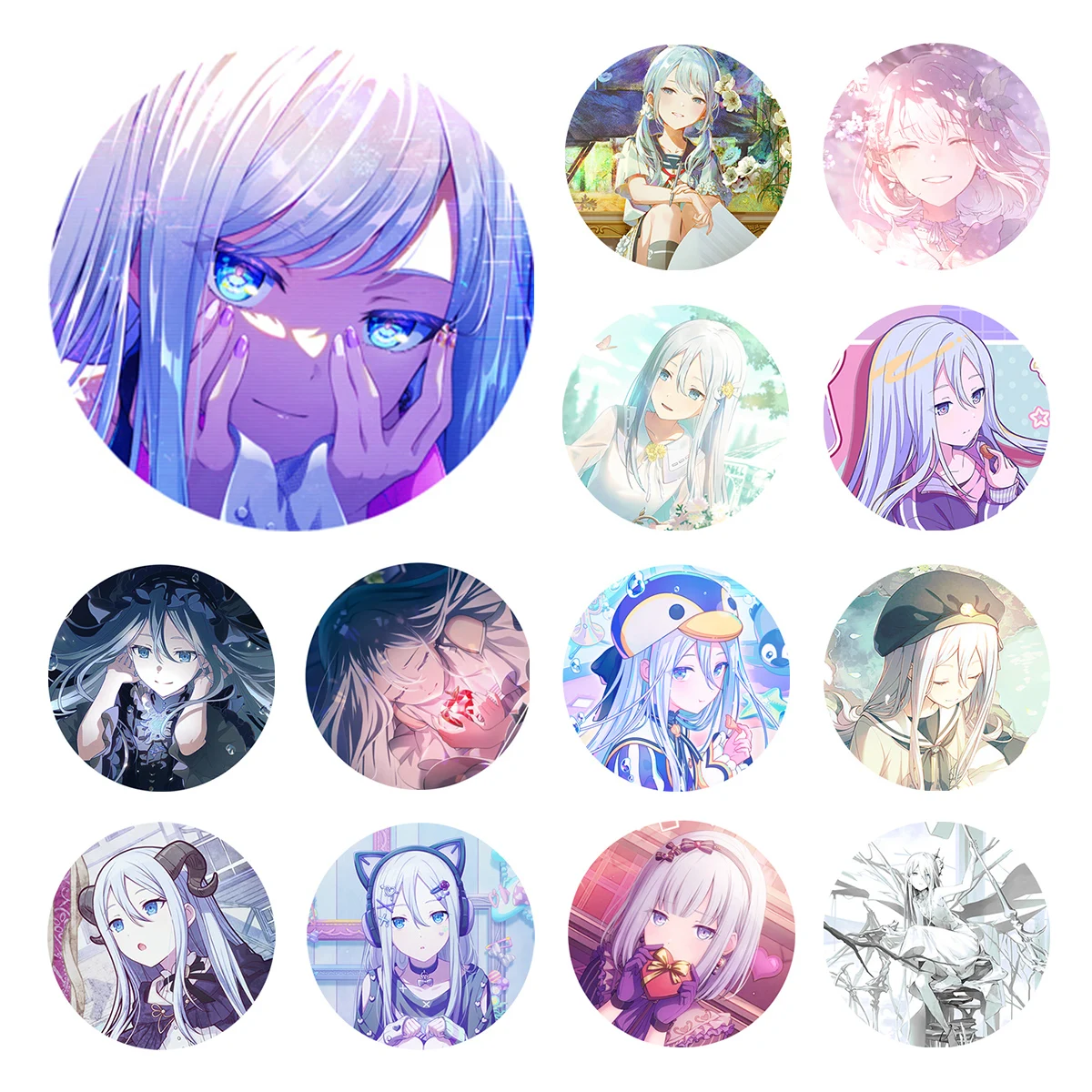 Значок-брошь Project SEKAI Anime Yoisaki Kanade 25 Nightcord 20251225, 50 мм (art.: 3920d7f7369e4) - 3920d7f7369e4