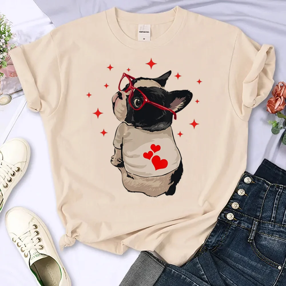 

Футболка для мопса, женская летняя футболка, женская одежда 1920-х годов