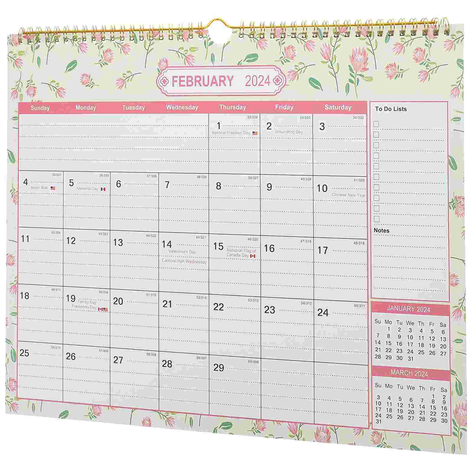 

Бытовой настенный календарь 2024, настенный календарь, подвесные большие календари для комнаты, праздничные ежемесячные часы для ежедневного использования