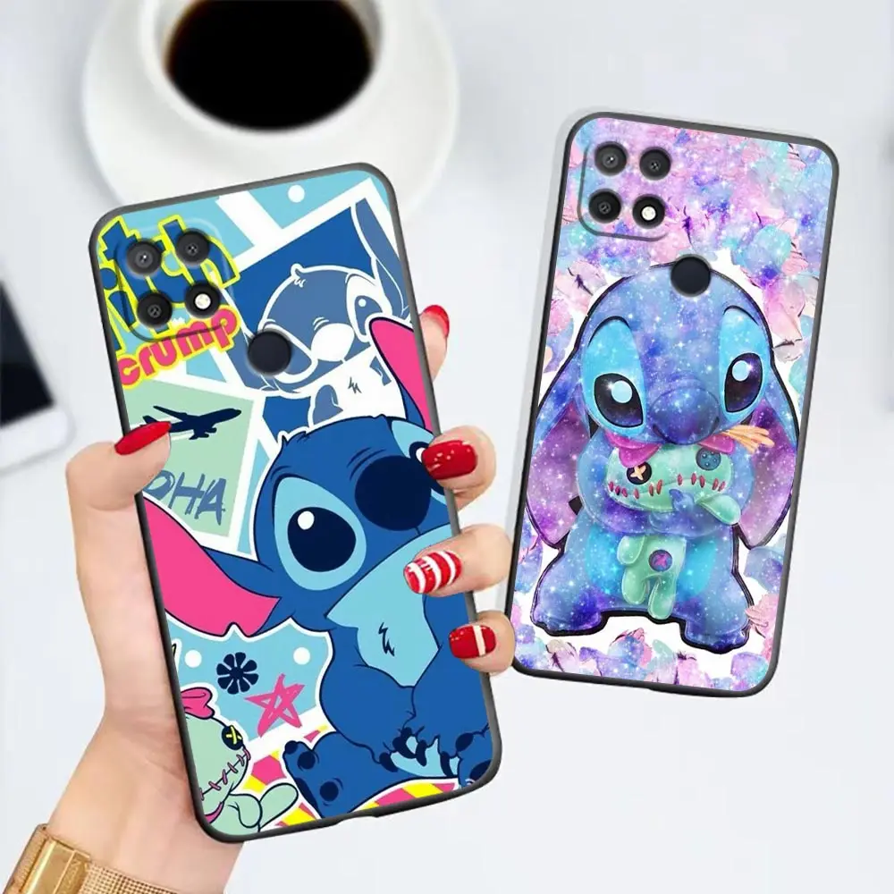 

Disney Lilo Stitch Cute Stitch Cartoon Case For Oppo Realme 9 9Se 9i V25 8 8i 7 7i 6 6i 6s 5 5i 5s C17 Pro Speed Narzo 5G Cover