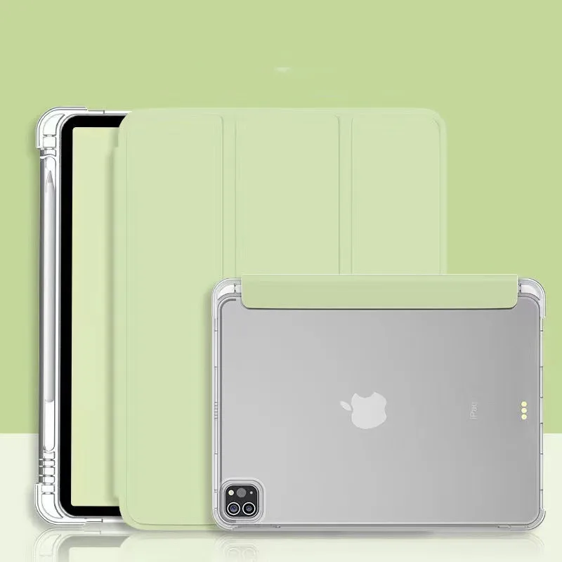 

For iPad Pro 12.9 Pro 11 Case 2021 2020 2018 with Pencil Holder Smart Cover for iPad Pro 12 9 11 inch Accessories Shell Funda