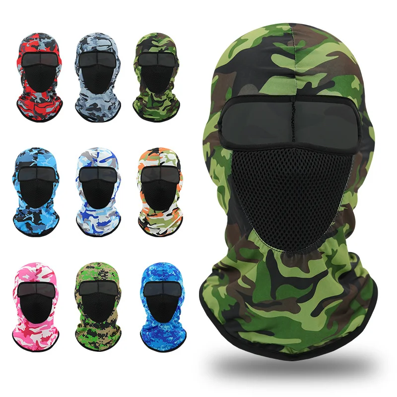 

Military Tactical Bandana Summer Face Scarves Tubular Head Mask Scraf Camo Anti-UV Windproof Neck Gaiter Cover for Men Women