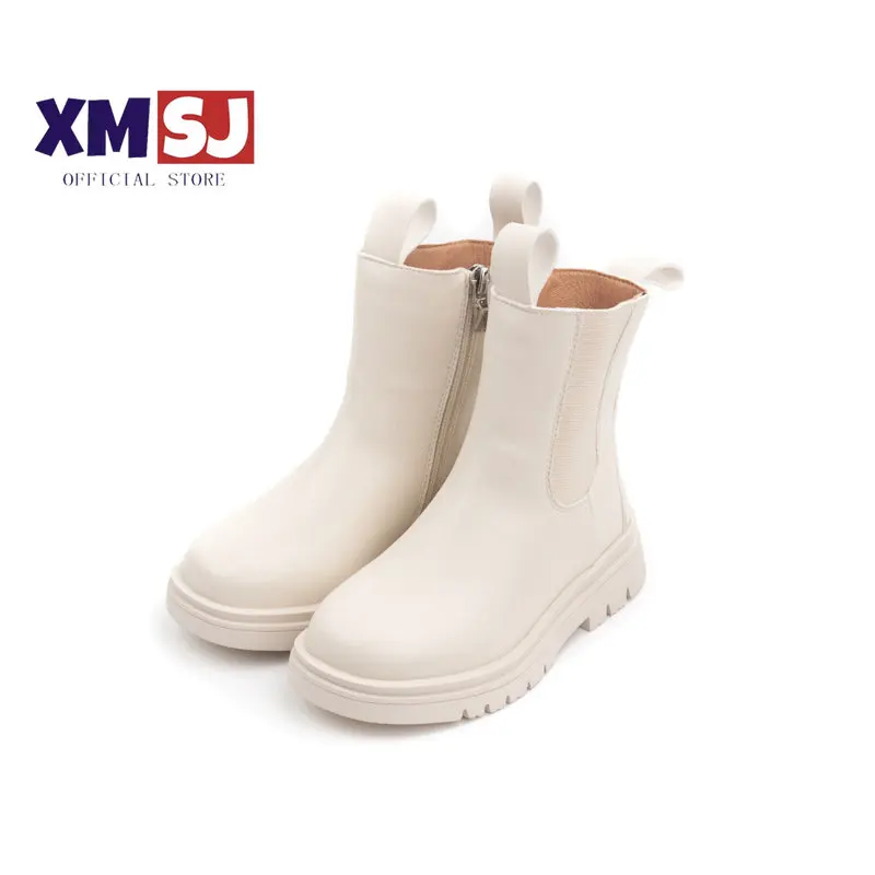 Girls Boots Casual Autumn Winter PU Leather School Boy Shoes Fashion In Snow Boots 2021 NEW enlarge