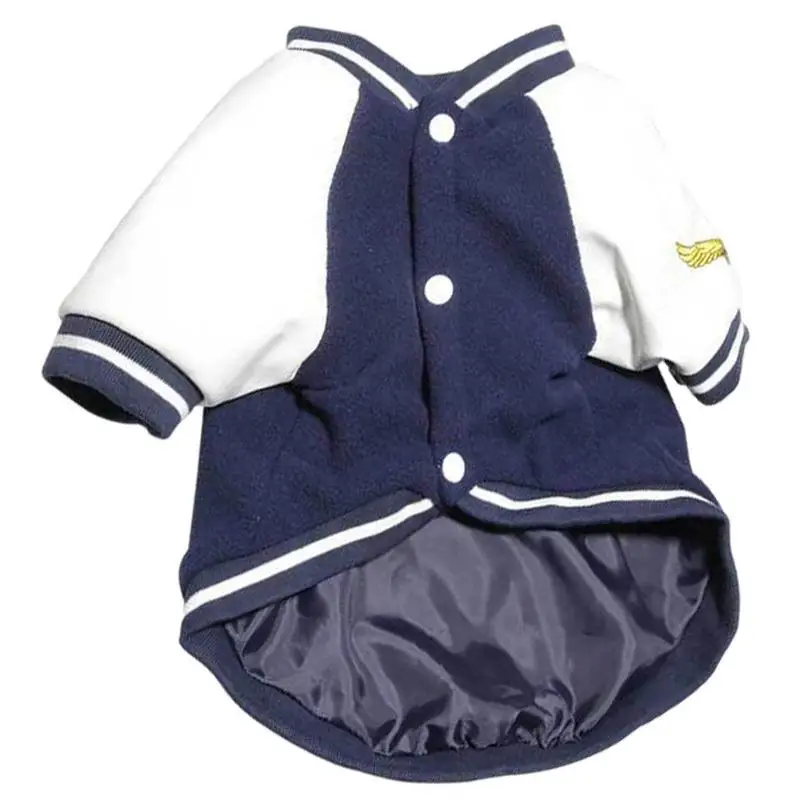 

Dog Baseball Jacket Long Sleeves Pet For Cold Weather Two Sleeves Pet Baseball Uniform Winter And Autumn For Puppy Dog