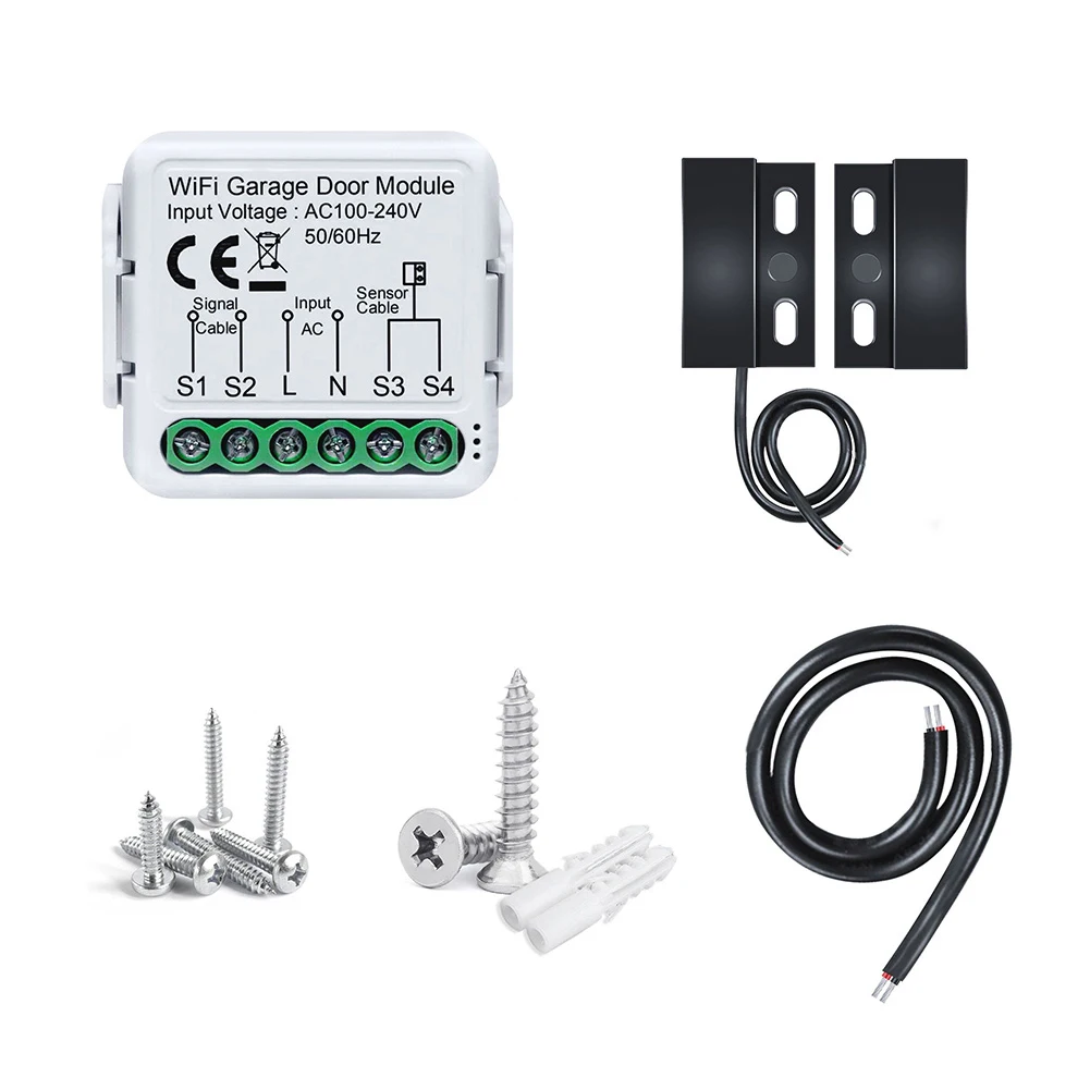 

Breaker Circuit Breaker IP20 Schedule On The APP Smart Switch On-Off WiFi Garage Door Controller 39.2mm*39.2mm*18mm Durable