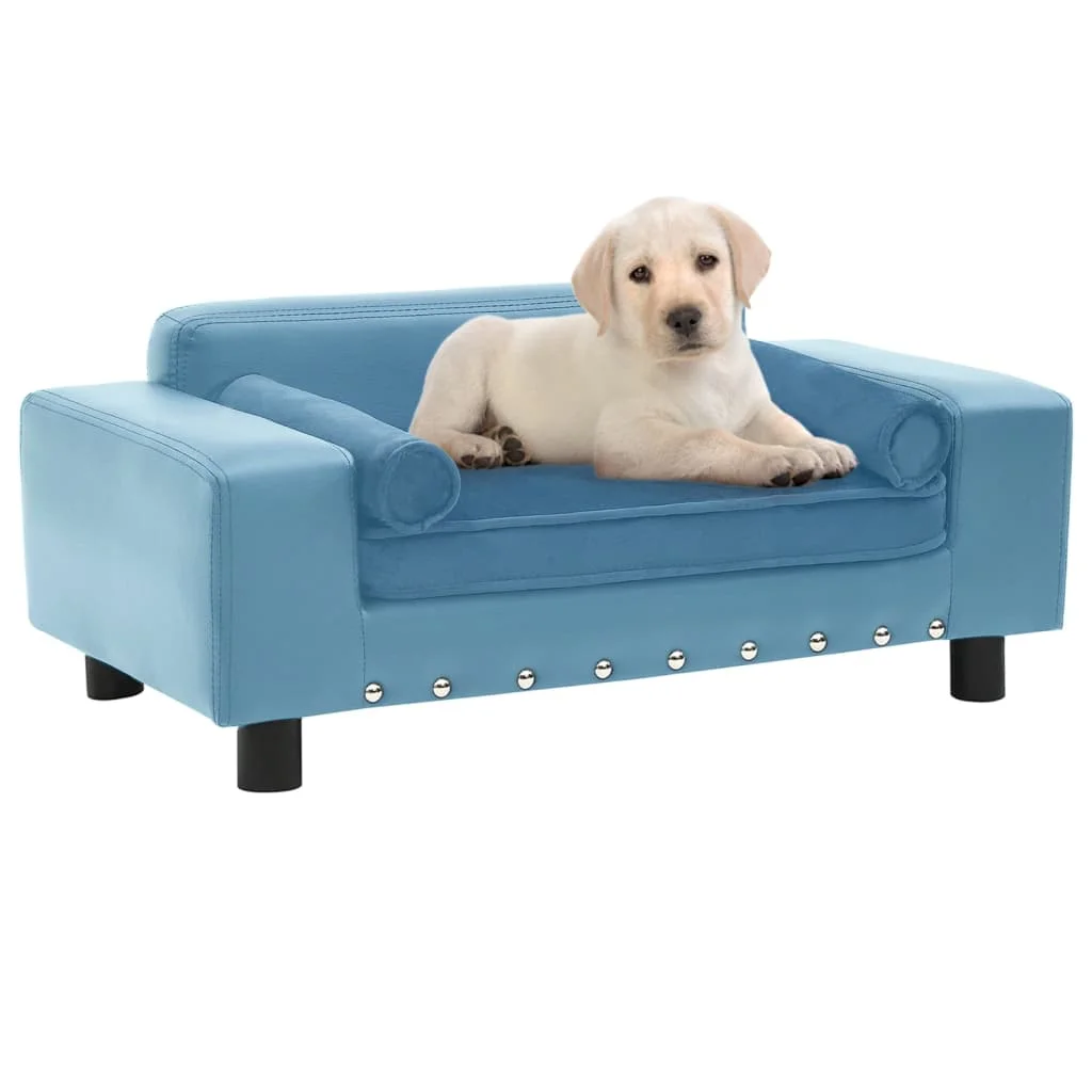 

Собака диван Бирюзовый 81x43x31 см плюш и кожа