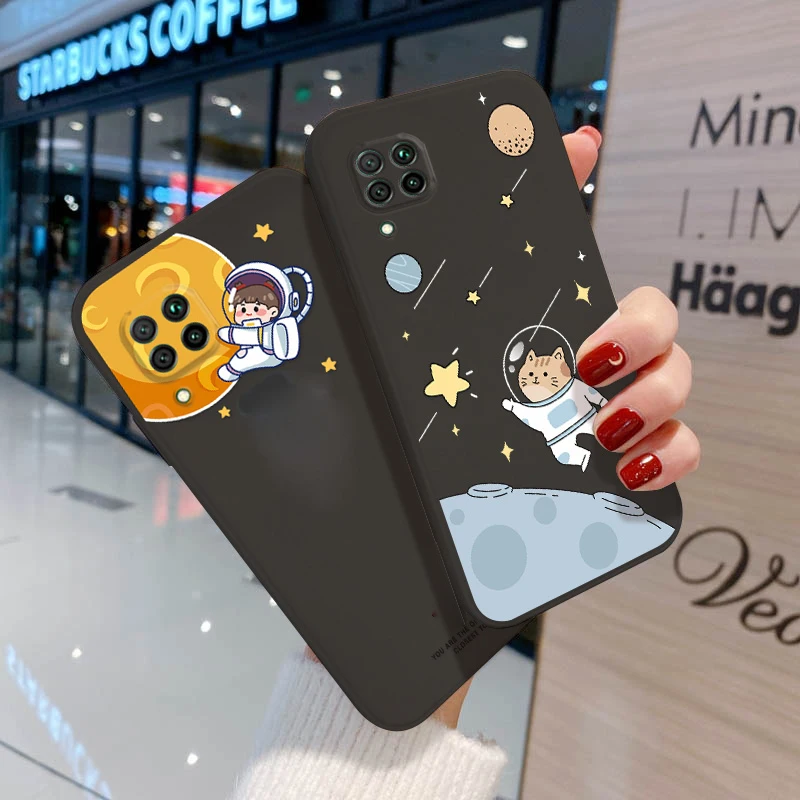 

For Huawei P30 Pro Case Cute Astronaut Cases Huawei P40 P50 Pro Nova 5T P Smart 2021 Honor X8 50 20 Y7A Y9 Prime 2019 Coque
