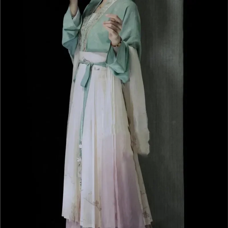 Платье ханьфу Song новинка 2024 старинный костюм для восстановления женское