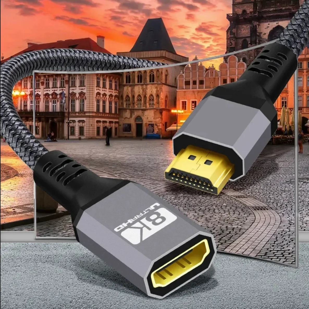 Кабель-удлинитель HDMI 2 1 кабель-удлинитель для HDTV PS4 Switch 8K 5K 4K 48 Гбит/с