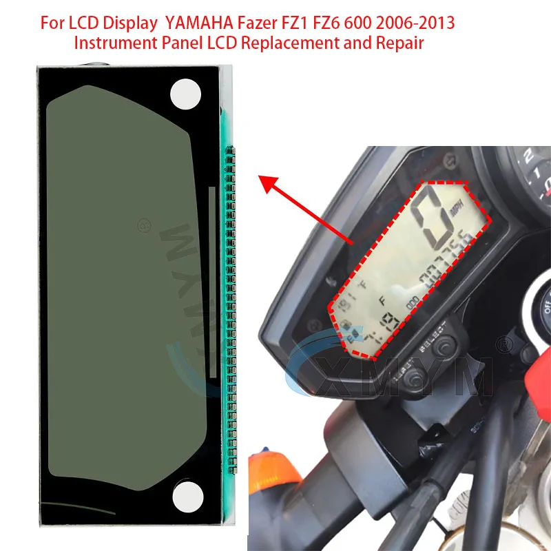 

Для ЖК-дисплея YAMAHA Fazer FZ1 FZ6 600 2006-2013, приборная панель, ЖК-дисплей для замены и ремонта
