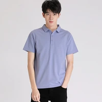 mens loose lapel polo 2022 summer new mens wear solid color 75 cotton large casual short sleeve t shirt business casual daily