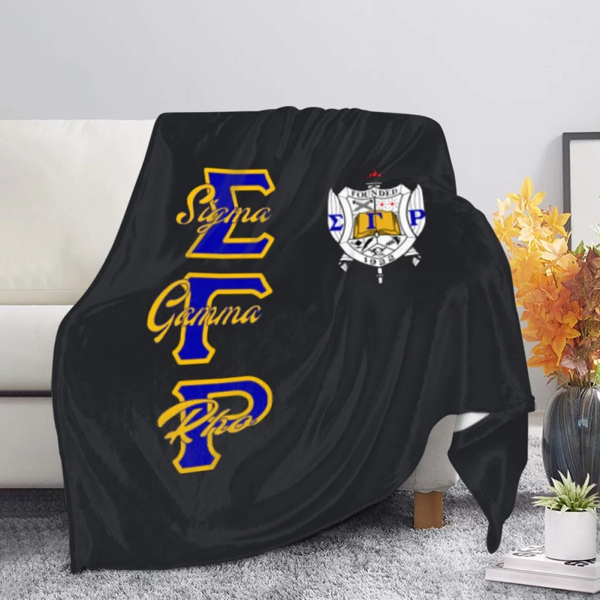 

TOADDMOS Sigma Gamma Rho Sorority Gift Cozy Lightweight Coral Fleece Blanket Bedding Camping Airplane Hiking Throw Blanket Quilt