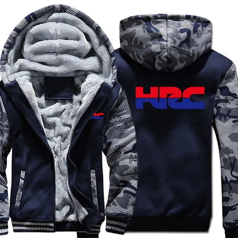 

Новая зимняя мужская модная толстовка с логотипом HRC, утепленная повседневная мужская теплая флисовая Толстовка Harajuku, пальто