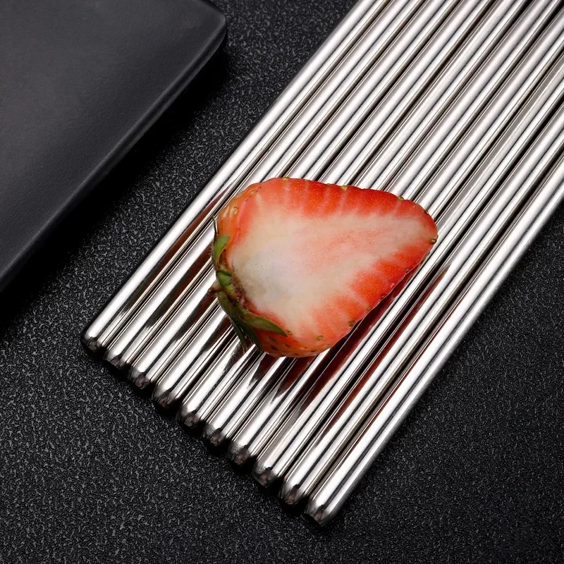 1 пара многоразовые палочки для еды из нержавеющей стали