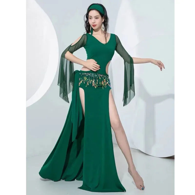 Сексуальное платье для танца живота Hafla египетский костюм Baladi Saidi Galabeya Fallahi Абая