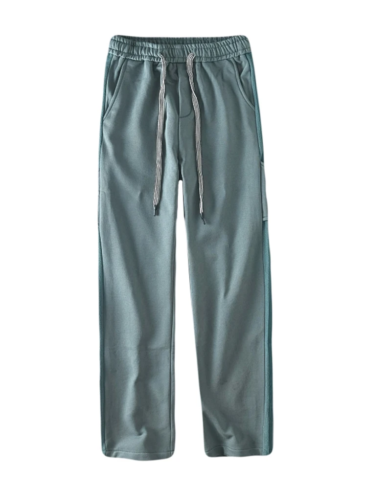 Новинка Осень-зима 2024 Мужская одежда брюки с бархатной подкладкой модные теплые