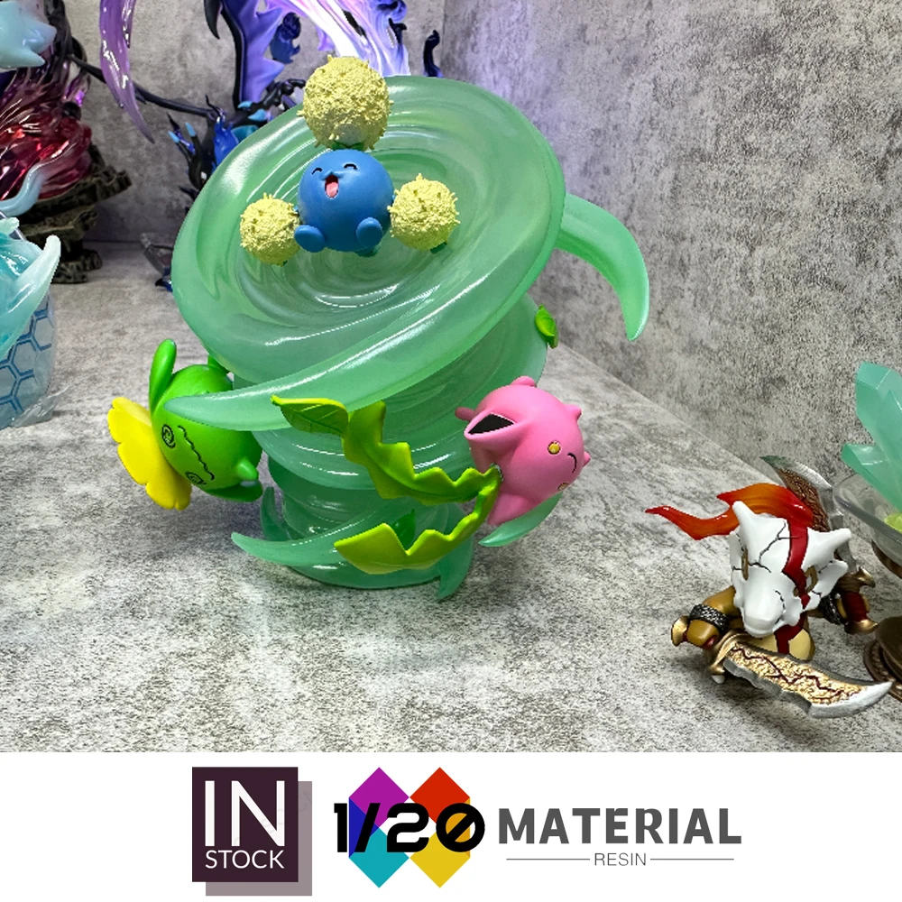 Фото [В наличии] World Resin Scale [JB] — Cottonee & Whimsicott, Hoppip, Skiploom & Jumpluff [Split RE-MENT] №2