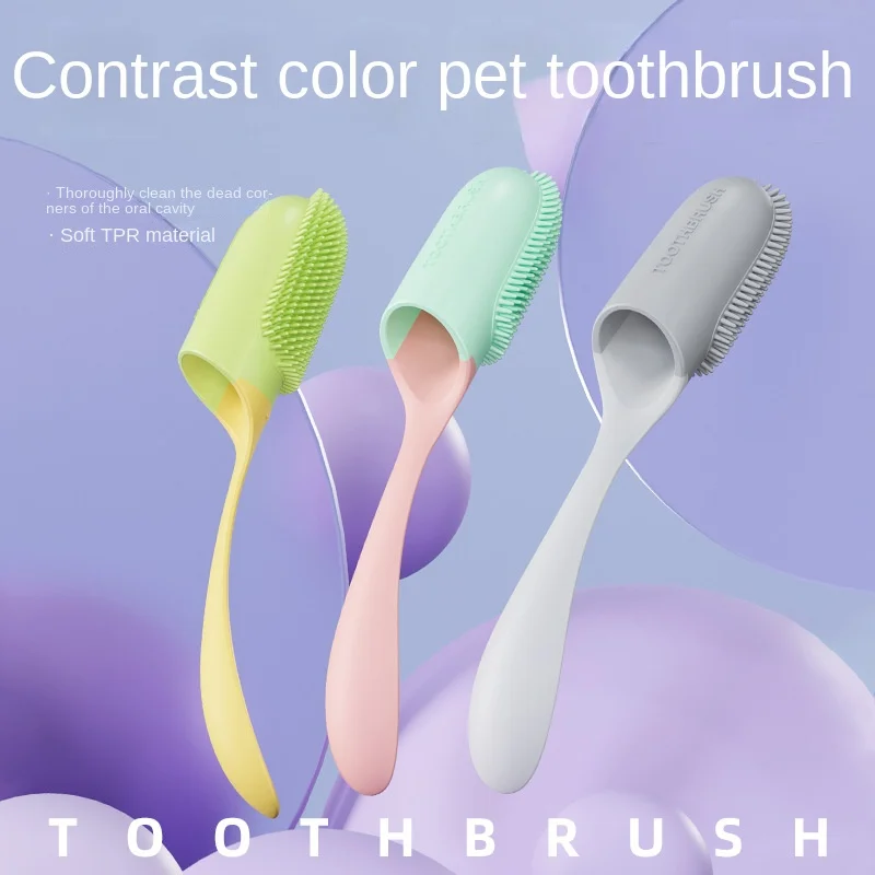 

Dog Finger Toothbrush Teeth Cleaning Bad Breath Care Nontoxic Toothbrush Tool Dog Cat Cleaning Supplies Pet Accessories