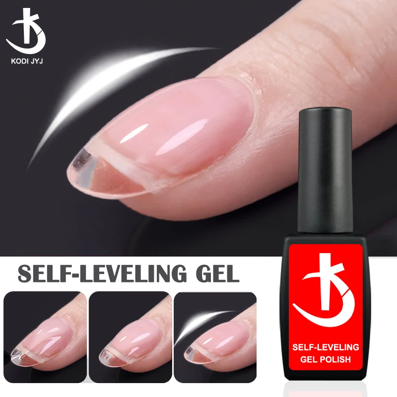 

KODI 12ml Russian Self Leveling Gel Polish Strong Nails Base Gellac Semipermanent uv Varnish for Nail Repair Care Reinforcement