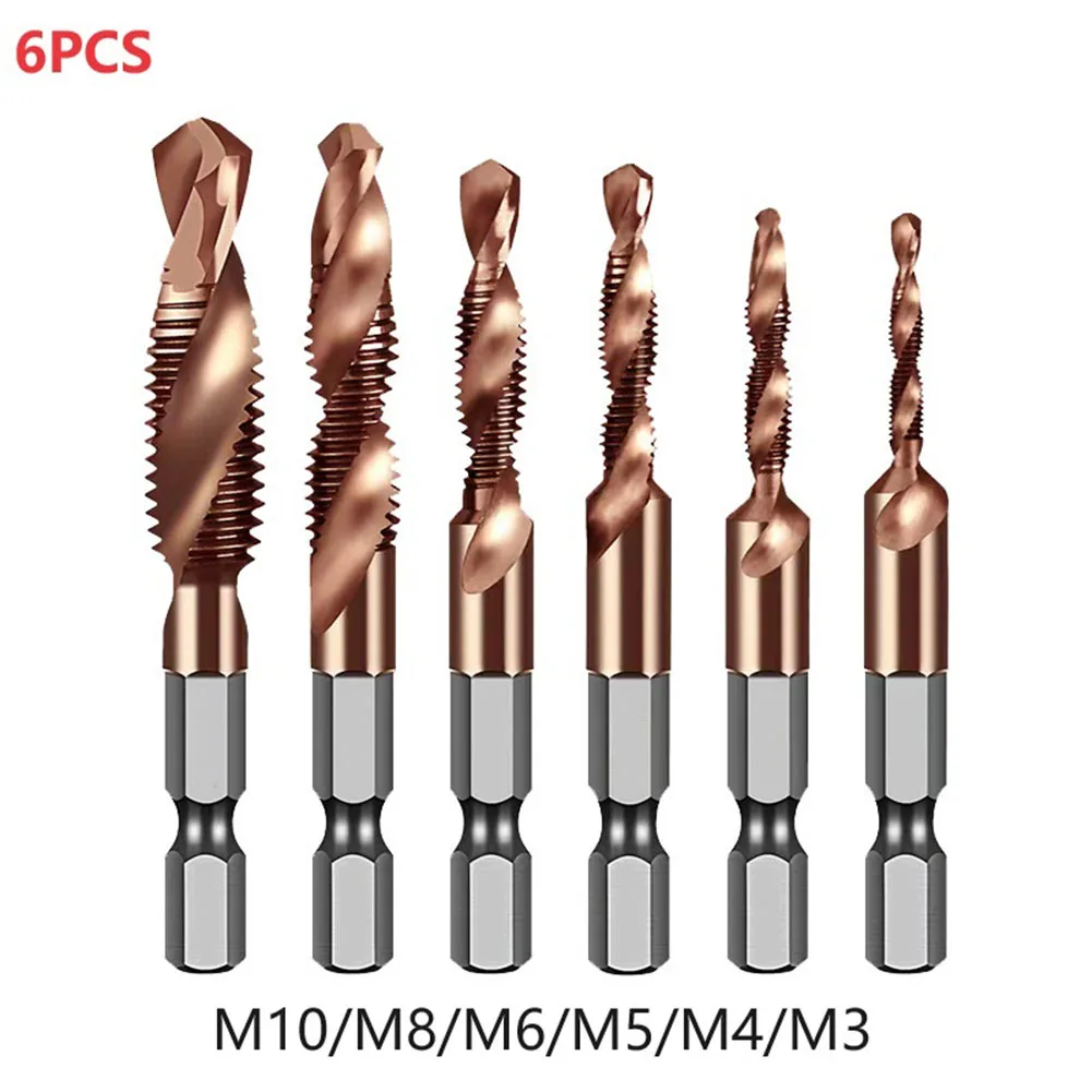 

Composite Tap Drill Bits High-speed Steel Cobalt Containing Spiral Tap M3 M4 M5 M6 M8 M10 Screw Drill Bits Power Tools
