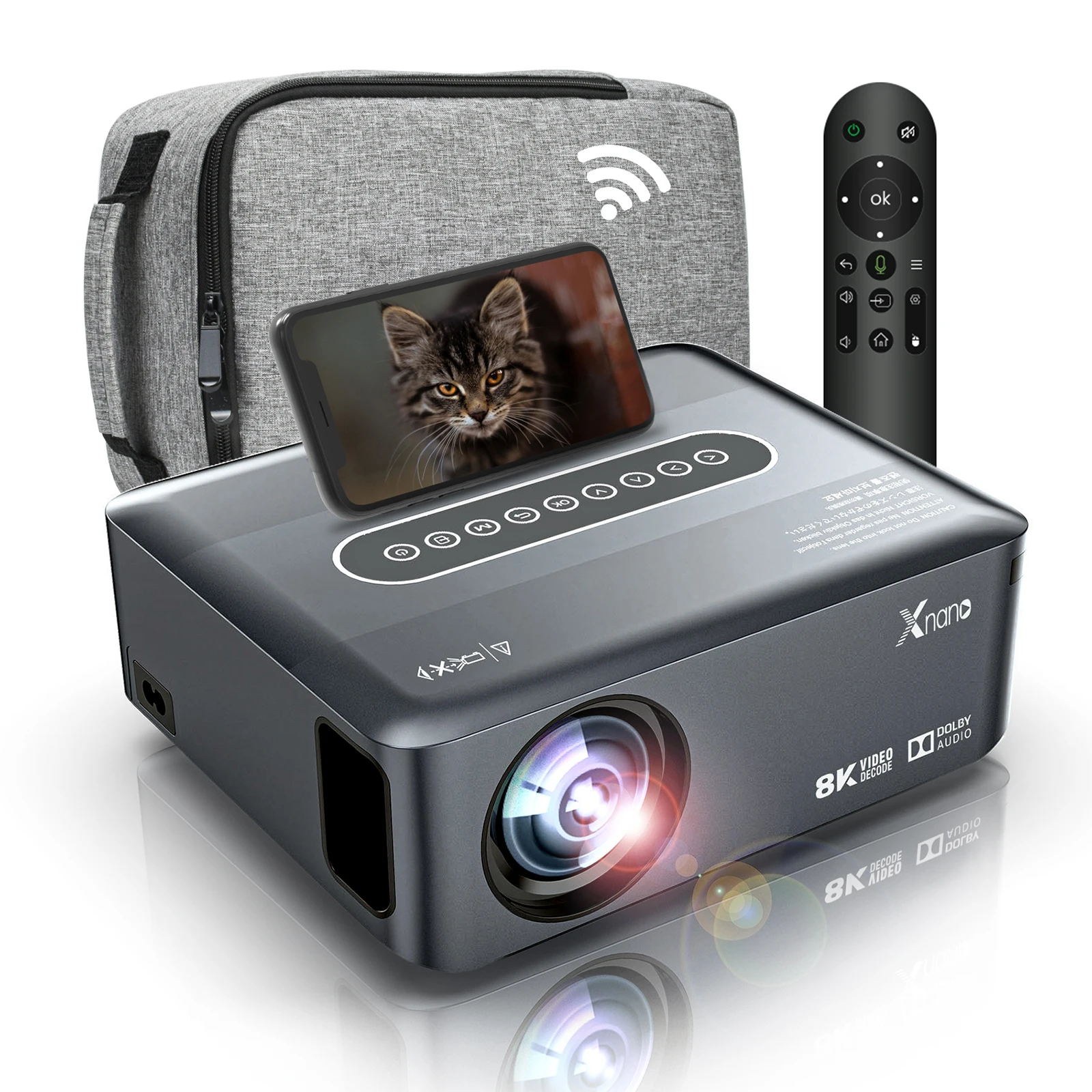 

Projectors Native 1080P Android 9.0 LCD LED Portable Projector 8K Decoding Factory OEM ODM Smart Android WIFI Video Projector