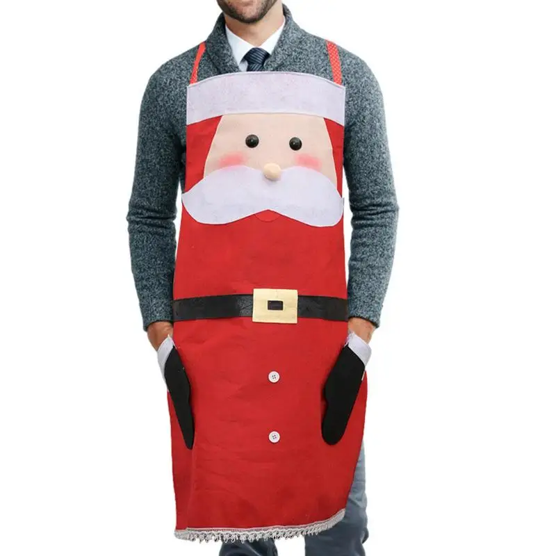 

Santa Apron Adult Santa Claus Apron With Pockets Holiday Supply Women Men Apron Gift For Relatives Neighbors Christmas New Year