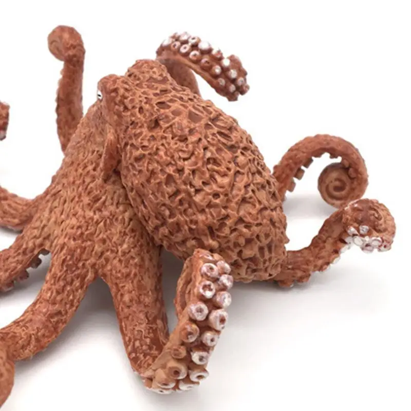 

Statue Figure Lifelike Octopus Sea Fish Model Car Decoration Replica Hobby Collections Baking Accs Figurine for Kids 3+