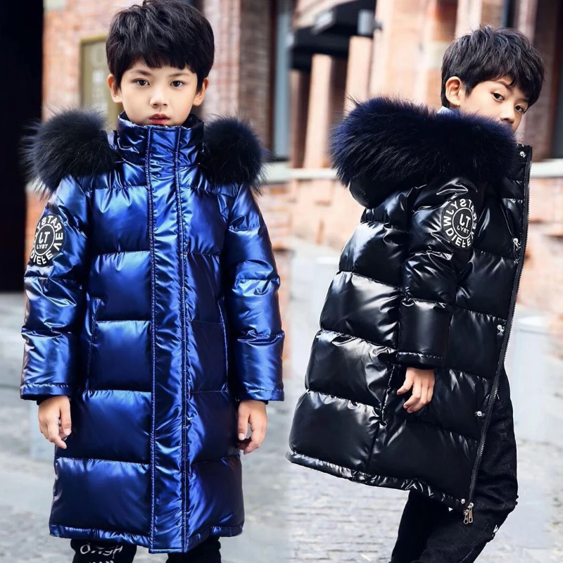 

2022 New Winter Down Jacket for Boys Girls Coat Waterproof Hooded Children Outerwear Clothing Fashion Kids Parka Cotton Clothes