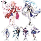 Аниме Genshin ударопрочная фигурка Arataki Прокат гору Райден шлемник табличка настольное украшение стоячий знак рождественские подарки